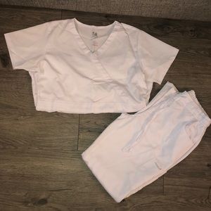 White Scrub Set